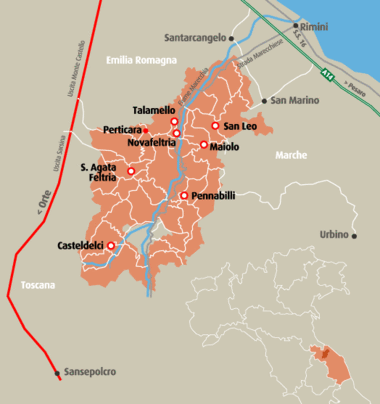 Cartina Talamello